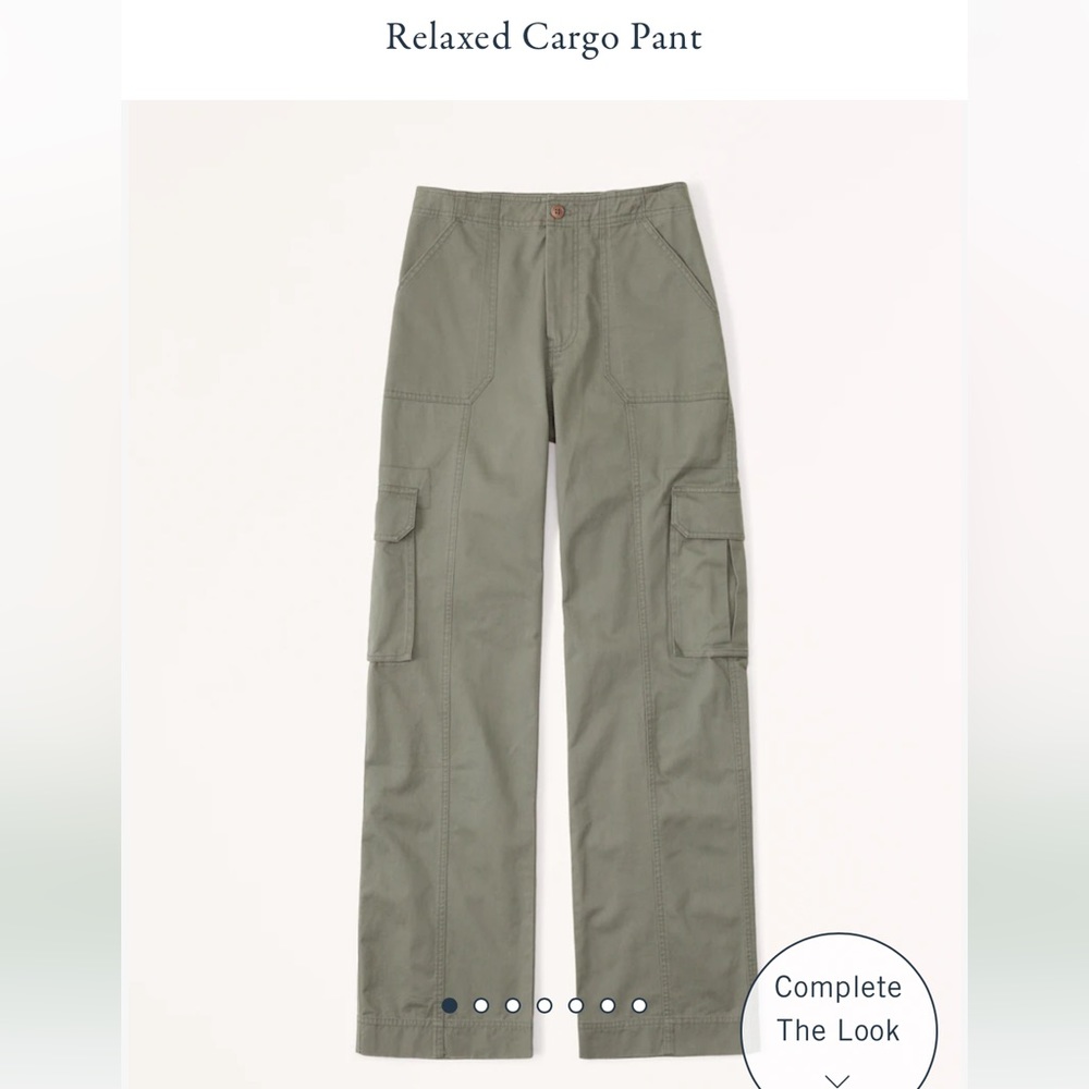 Abercrombie relaxed cargo pant 26